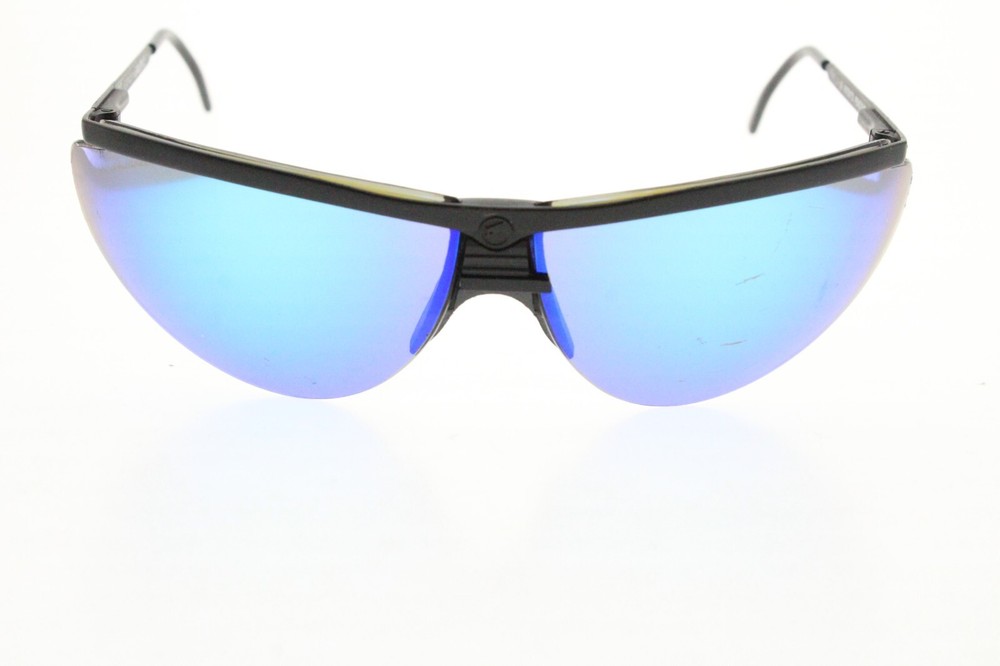 VINTAGE GARGOYLE LEGENDS SUNGLASSES BLACK MATTE MIRROR METAL MADE IN USA