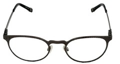 Tumi Mens Stainless Steel Round Eyewear Frame T107 Gunmetal 49mm