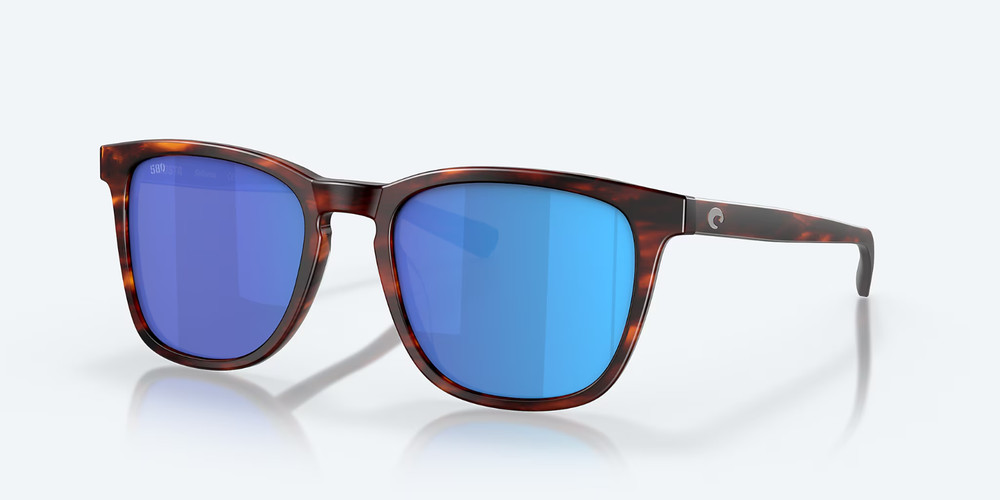 Costa Del Mar Sunglasses Sullivan Matte Tortoise Blue Mirror 580 Glass POLARIZED