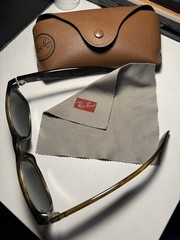 Ray-Ban RB2132 New Wayfarer Sunglasses 55mm Havana Frame green Gradient Lens UV