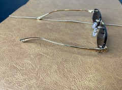 Cartier Panthere CT04940 001 M Rimless Gold Frame Black Lens Sunglasses – 140