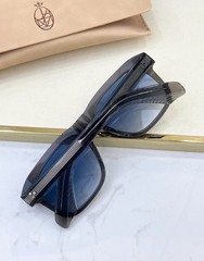 Jacques Marie Mage JMM Yves Sunglasses Handcrafted Clear Gray Frame Blue Lens