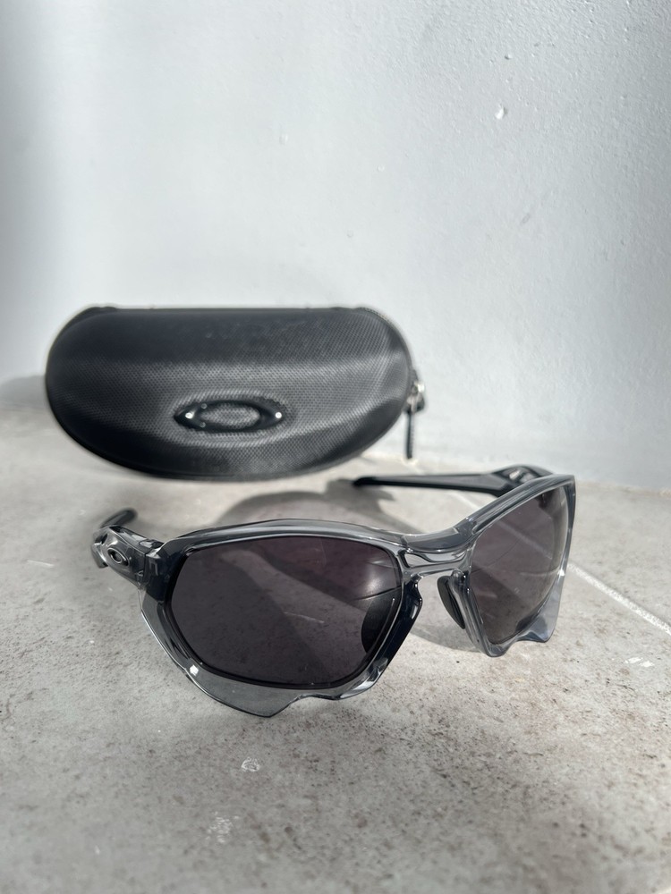 Oakley Plazma Grey Smoke Sport Polarized Road Bike Sunglass