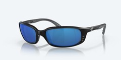 Costa Del Mar Brine Matte Black / Blue Mirror 580P Polarized 59 mm Sunglasses
