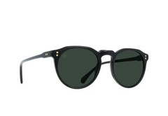 Raen Remmy 52 Polarized Unisex Retro Sunglasses Black with G15 Lens