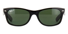 Ray-Ban New Wayfarer Polarized Green G-15 Unisex Sunglasses RB2132-901-5858 NEW