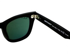Ray-Ban Sunglasses RB2140 Original Wayfarer Black Frame Green Lenses 50mm Unisex