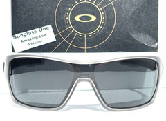 NEW Oakley TURBINE ROTOR Matte Grey POLARIZED Galaxy Black Lens Sunglass 9307