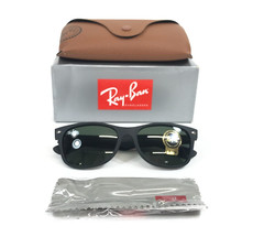 Ray-Ban Sunglasses RB2132 NEW WAYFARER 622 Rubberized Black Frames w G-15 Lenses