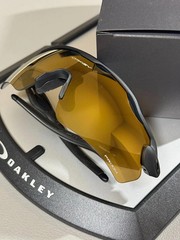 Oakley Radar EV Path Sunglasses 24K Gold Lens Matte Black Frame Fast Shipping