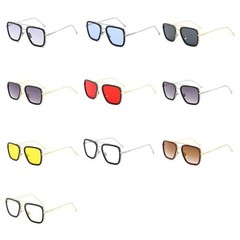 High Quality Iron Man Tony Stark Fishing Sunglasses Square Outdoor Sport Fishin