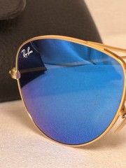 Ray-Ban RB-3362 Cockpit Aviator Blue Mirrored Lens Sunglasses, 112/17-56 -14