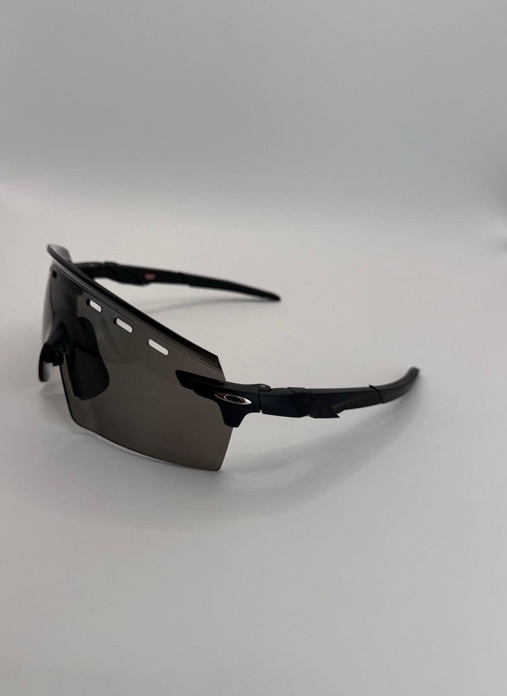 O Encoder Strike Prizm Black Lens W/Silver Logo Polished Black Frame Sunglasses