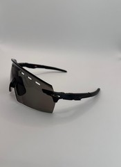 O Encoder Strike Prizm Black Lens W/Silver Logo Polished Black Frame Sunglasses