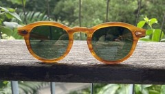 Vintage Style Green Sunglasses Johnny Depp Green Sunglasses Men Gold Glasses