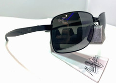 MAUI JIM SHOAL MJ 797-2M SATIN BLACK W/ NEUTRAL GREY POLARIZED SUNGLASSES NEW