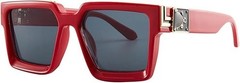 Celebrity Sunglasses Music Festival Party Men Shades Red Frame Black Lens UV400
