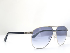 BMW Sunglasses BW0030 16W Shiny Palladium Frames w/ Blue Gradient Lenses 61mm