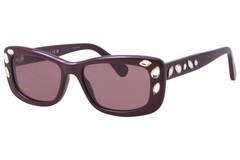 Swarovski SK6008 100869 Sunglasses Women’s Burgundy/Burgundy Oval Shape 54mm