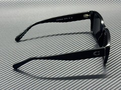 COACH HC8441U 500287 Black Grey Solid Men’s 55 mm Sunglasses