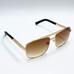 Louis Vuitton Z0259U Navigator Sunglasses Gold Frame Brown Gradient Lens 59mm