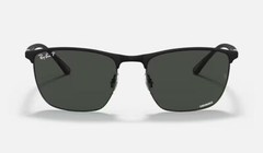 Ray-Ban RB3686 Chromance Matte Black / Dark Grey Polarized 57 mm Sunglasses