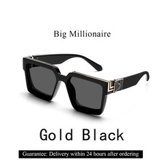 Retro Square Sunglasses UV400 Black Fashion Eyewear for Men Women