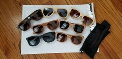 Mens and Womens Wood Sunglasses Wooden Retro Vintage Wood Polarized Glasses