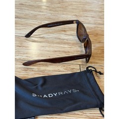 Shady Rays CL-15 Wood Grain Timber Sunglasses Polarized 100% UV W/ Soft Case