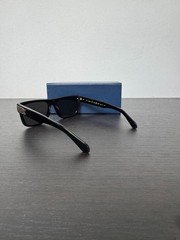 Louis Vuitton Z2910U Black Square Sunglasses Gold LV Logo