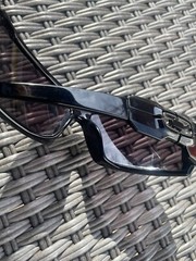 Used Oakley Oil Rig II 03-460 – Polished Black Frame – Warm Grey Lenses