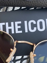 New Ray-Ban RB3447 Round Metal Blue Sunglasses