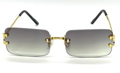 Very Light Green Modern Stylish Sexy Rectangle Mens Womens Frameless Sun Glasses