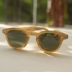 Johnny Depp Green sunglasses G15 polarized sunglass men blonde acetate glasses