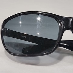 Bolle Acrylex 494 Vintage Black Nylon Oval Sunglasses Frame France NO LENSES