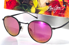 NEW Maui Jim NAUTILUS Bronze Titanium POLARIZED Sunrise Lens Sunglass P544-14