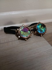 Rave Kaleidoscope Goggles Vintage style Steampunk Glasses Rainbow Diffraction…