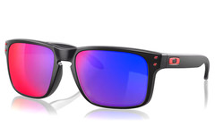 Oakley Sunglasses Holbrook OO9102-3655 Matte Black w Positive Red Iridium Lenses