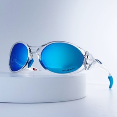Oakley Eye Jacket Redux OO9438 Clear Frame Blue Iridium Sunglasses