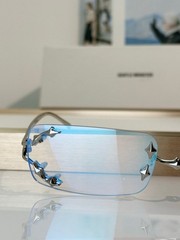 Gentle Monster MOSH Rimless Sunglasses Titanium Frame Blue Gradient Lens Unisex