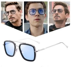 High Quality Iron Man Tony Stark Fishing Sunglasses Square Outdoor Sport Fishin