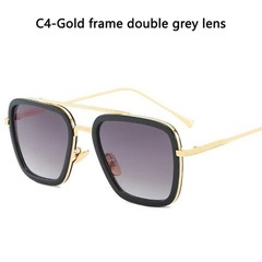 High Quality Iron Man Tony Stark Fishing Sunglasses Square Outdoor Sport Fishin