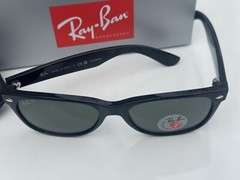 NEW Ray-Ban RB2132 NEW WAYFARER 901/58 3P Polarized G-15 Green 55mm Sunglasses