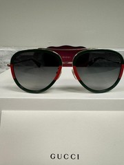 GUCCI | NEW | 0062S | 0062S – 003 | GOLD – GREEN – RED | GRADIENT GREY