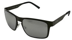 Guess Mens Satin Grey Rectangle Wrap Sunglasses, Silver Mirror Lens. GF0197. 20C