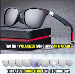 Tac HD+ Polarized Fashion Sunglasses for Men Cycling Driving Sports Sun Glasses