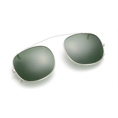 Polarized Clip On Sunglasses Oval UV400 Vintage Metal Frame Outdoor Wear