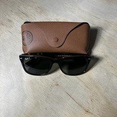 Ray-Ban New Wayfarer Tortoise / Green Polarized 55mm Sunglasses RB2132 902/58 55