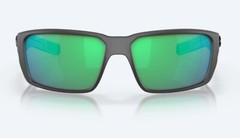 NEW Costa Del Mar Fantail PRO Matte Gray / Green Mirror Polarized Glass 580G