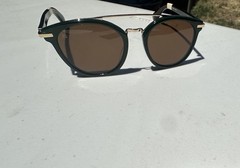 Dark Green Frame With Brown Lenses Toms Harlan Sunglasses With Case